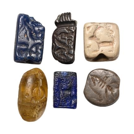 Sammlung westasiatischer Stein-, Glas- und Stempel