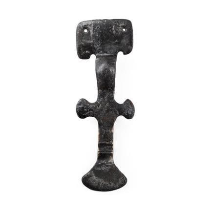 Angelsächsische lange Bronzebrosche. Um das 6. Jah