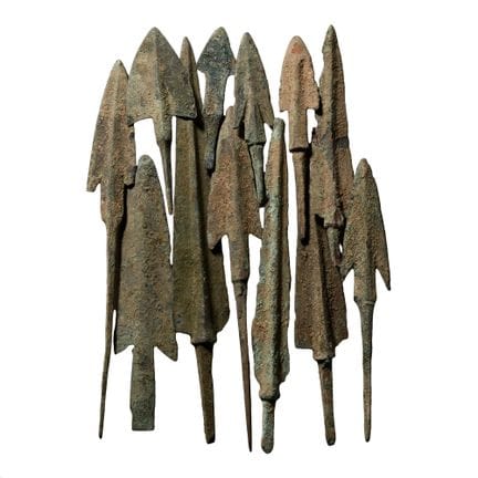 Collection de pointes de flèches en bronze d’Asie 