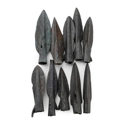 Ensemble de pointes de flèche grecques en bronze à