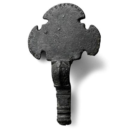 Angelsächsische kleine, lange Bronzebrosche. Um da