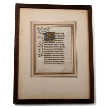 Seite aus einer mittelalterlichen Handschrift. Per