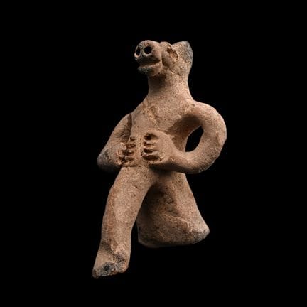 Syrisch-hethitische zoomorphe Terrakottafigur. Bro