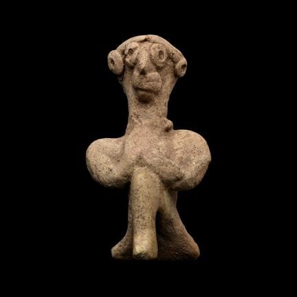 Syrisch-hethitische Terrakotta-Figur eines kniende