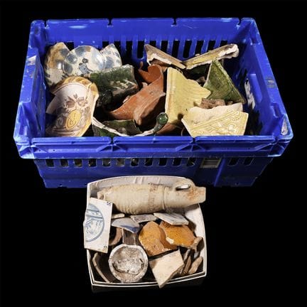 Groupe de poterie médiévale. Vers le XVe-XVIe sièc