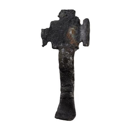 Broche longue anglo-saxonne en bronze. Vers le VIe
