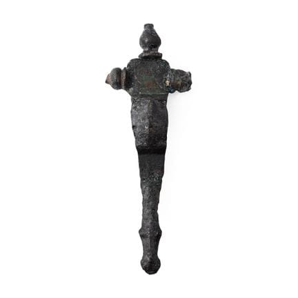 Angelsächsische lange Bronzebrosche. Um das 6. Jah