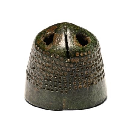 Dentelle médiévale en bronze en forme de ruche, or