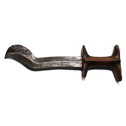 Cuchillo curvo grande de Beja para cortar jamón. S