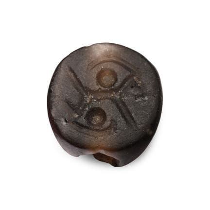 Westasiatisches Steinsiegel mit schreitender Figur