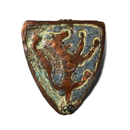 Emailliertes heraldisches Pferdegeschirr-Abzeichen