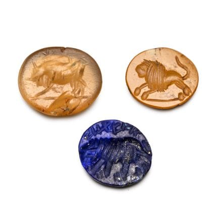 Collection d’intaglios sassanides et autres en pie