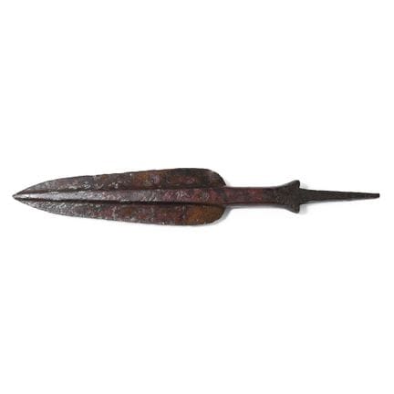 Hoja de lanza de bronce de Asia Occidental. Siglos