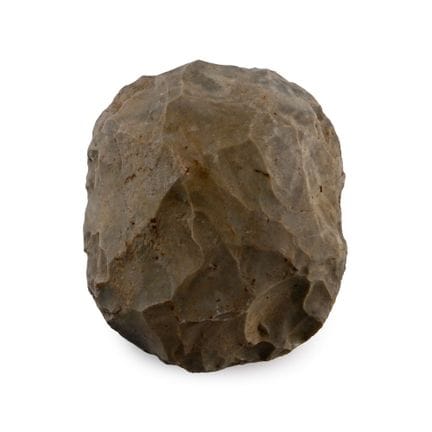 Hacha de mano neandertal tallada a la piedra de Pi