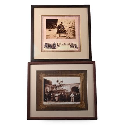 Photographies anciennes encadrées. XXe siècle aprè