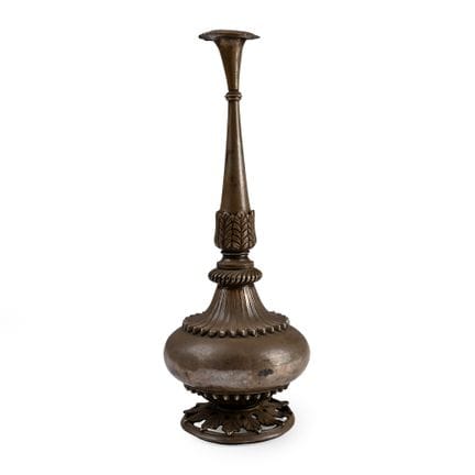 Aspergoir à eau de rose ancien en argent. Inde, fi