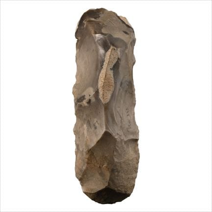 Gran azuela de sílex tallada de la Edad de Piedra,
