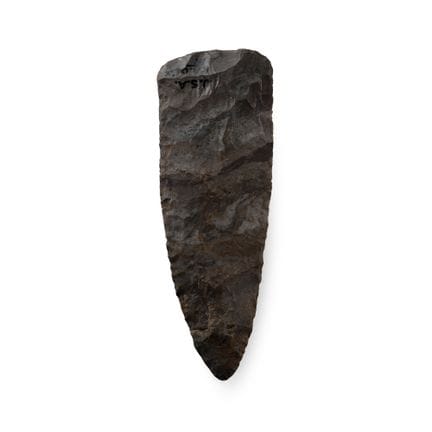 Couteau biface de l'âge de pierre nord-américain. 