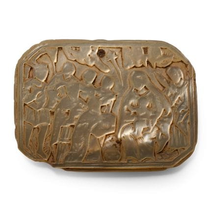 Plaque en coquillage représentant l’Adoration des 