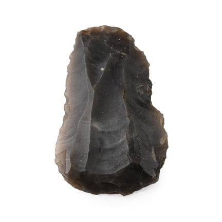 Grattoir à lame en silex taillé de l'âge de pierre
