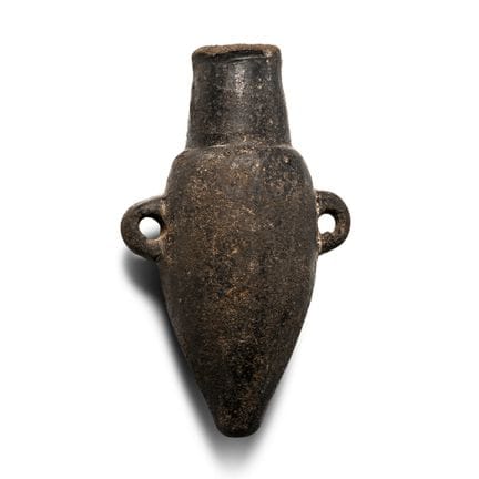 Récipient à huile en terre cuite « Black Ware » pr