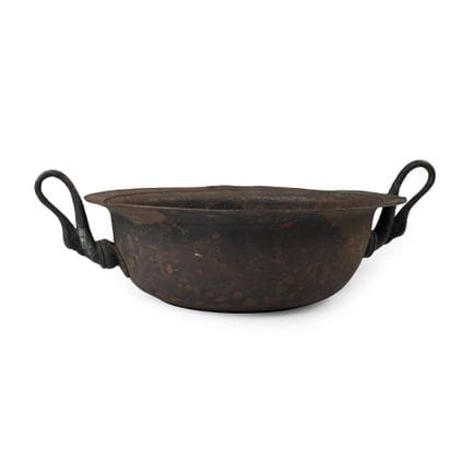 Bol en bronze de l'époque post-médiévale, muni d'a