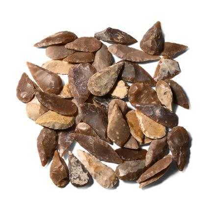 Collection de pointes de flèche de types variés da