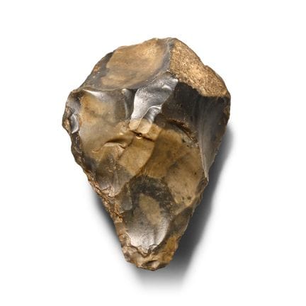 Hacha de mano tallada de la Edad de Piedra de Swan