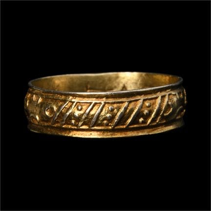 Bague « Love God » de l'époque Tudor, en argent do