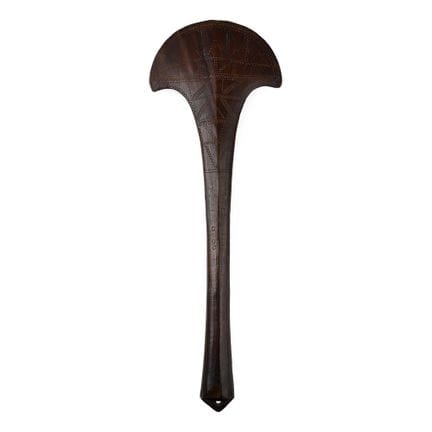 Maza de guerra samoana de madera de origen oceánic