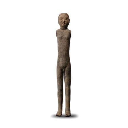 Figurine chinoise en terre cuite de style « Stickm