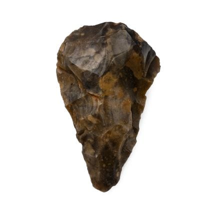 Hacha de mano «Ficron» tallada en piedra de la Eda