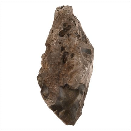 Hache en silex taillé de l'âge de pierre, provenan