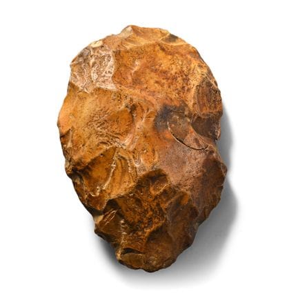 Hache à main taillée de l'âge de pierre d'Aylesfor