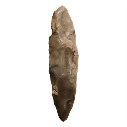 Couteau en silex taillé de l'âge de pierre, proven