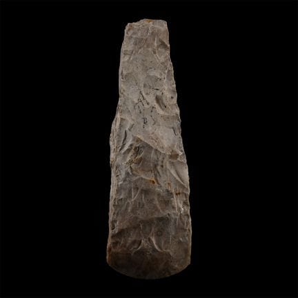 Cabeza de hacha danesa de la Edad de Piedra, talla