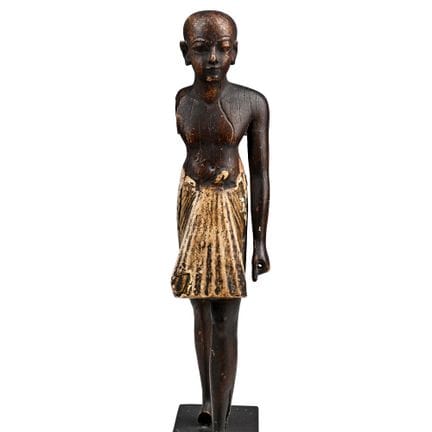 Reproduction en bois d'Amenhotep III réalisée par 