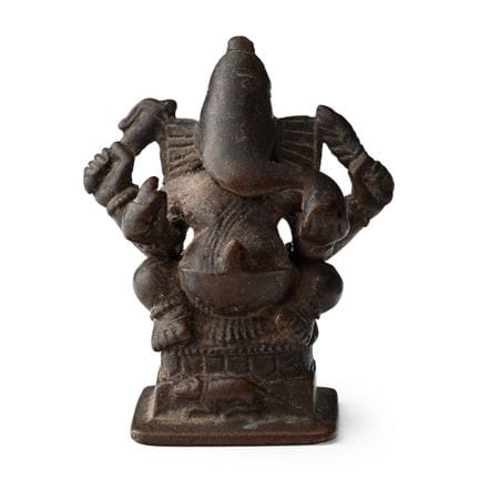 Figurine indienne en bronze représentant Ganesha, 