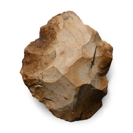 Noyau de Levallois de l'âge de pierre français, pr