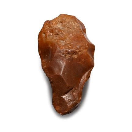 Hacha de mano tallada de la Edad de Piedra del Ais