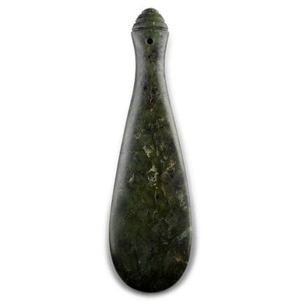 Immense massue de combat maorie en jade néphrite v