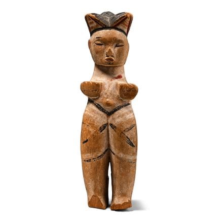 Figurita africana de madera de un ibibio. Siglo XI