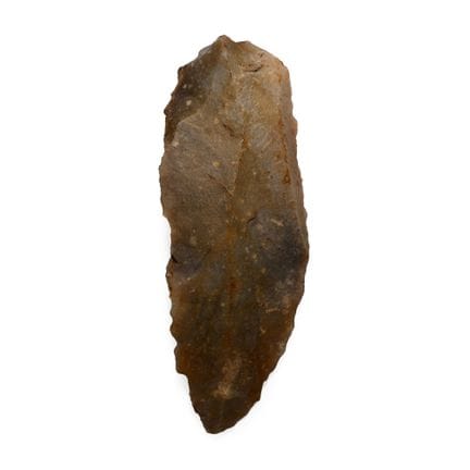 Cuchillo de hoja larga tallado de la Edad de Piedr