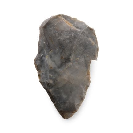 Punta Levallois con muesca de la Edad de Piedra fr
