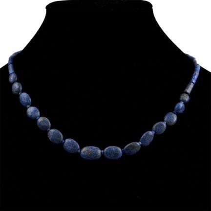 Collier de perles de lapis-lazuli. XXe siècle aprè