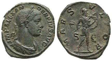 Severo Alessandro, sesterzio in bronzo. Sesterzio 