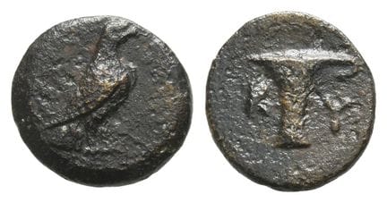 Aeolis, Kyme AE 12mm. . Aeolis, Kyme AE 12mm. Circ