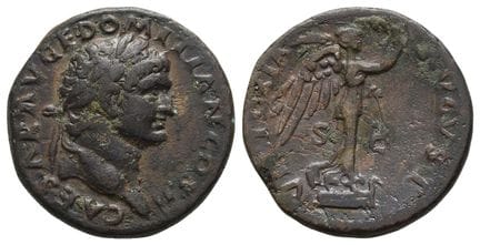 Domitian, as Caesar AE As. . Domitian, as Caesar A