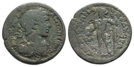 Caracalla AE 24mm of Sardes, Lydia. No Other Examp