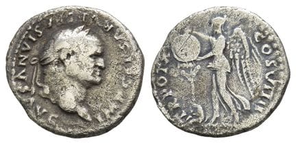 Vespasian AR Denarius. . Vespasian AR Denarius. AD